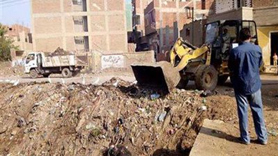 بالصور.. رفع 50 طن قمامة في حملة نظافة بأشمون