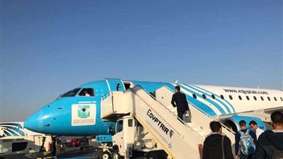 ​ شعار منتدى شباب العالم يزين طائرات 