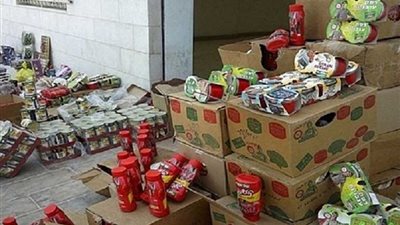 ضبط 2.5 طن ألبان وجبن و1864 عبوة عصير فاسدة ببنى سويف