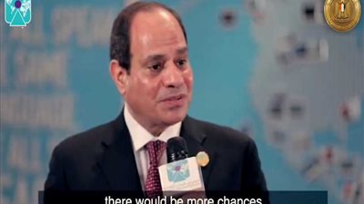 بالفيديو..الرئيس السيسي: الشباب المصري نجح بجدارة في تقديم نفسه