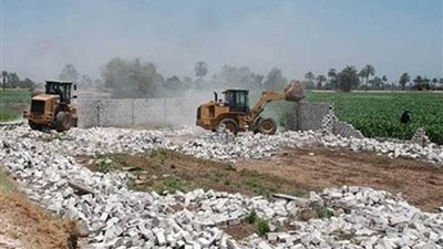 إزالة 67 حالة تعدٍ على الأرض الزراعية بـ3 مراكز بالمنيا