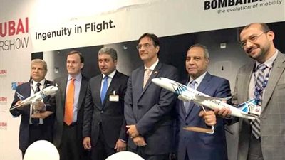 مصر للطيران وبومباردييه الكندية توقعان صفقة لشراء 24 طائرة