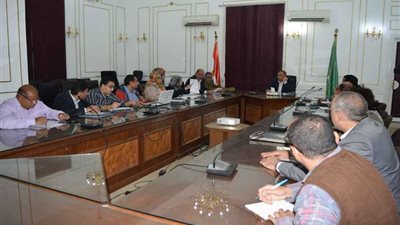 اللجنة العليا لتجميل المنيا تناقش تطوير الحدائق والميادين ومداخل المدن