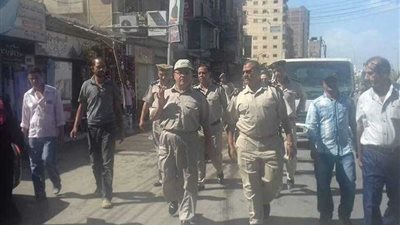 إزالة 535 إشغال طريق بدمنهور