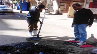 تطهير شنايش الأمطار بغرب الإسكندرية استعداد لموسم الشتاء