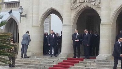بالصور.. مراسم استقبال الرئيس عبد الفتاح السيسي في قبرص