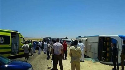 بالأسماء.. إصابة 11 شخصًا في انقلاب أتوبيس ببنها بسبب سقوط الأمطار