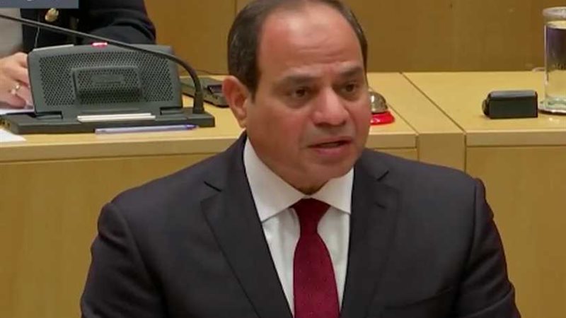 السيسي أمام البرلمان