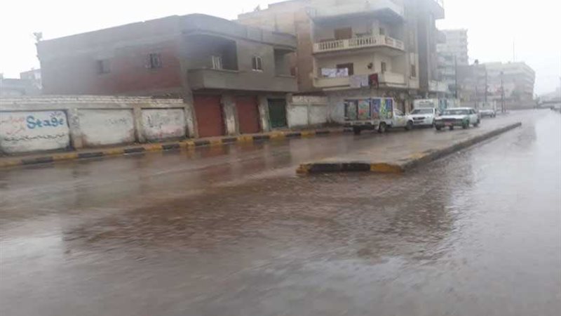 بالصور..أمطار غزيرة