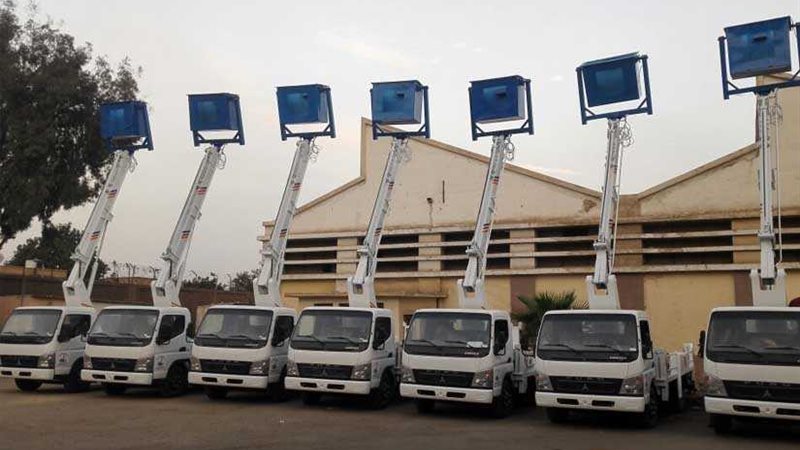 7 سيارات برج كهرباء