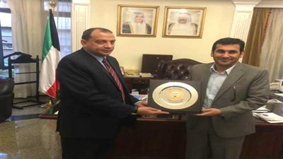 بالصور.. رئيس جامعة بني سويف يلتقي المستشار الثقافي لدولة الكويت
