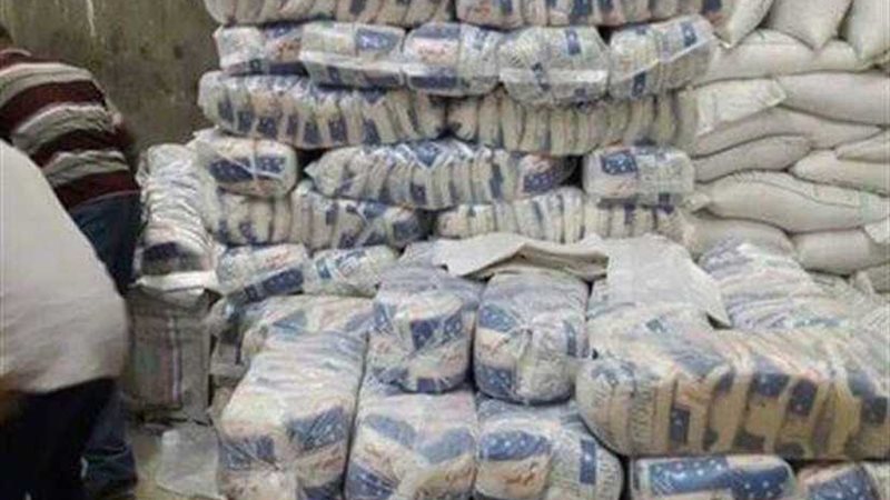 ضبط 2 طن سكر و1740