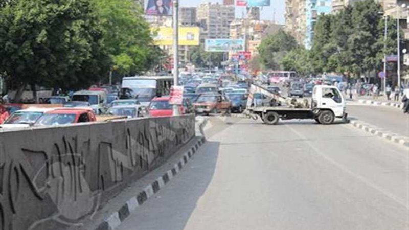 غلق حارة من كوبري