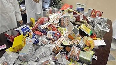 ضبط 62 طن أدوية ومبيدات زراعية محظورة ومجهولة المصدر
