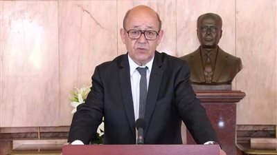 وزير خارجية فرنسا يدين الهجوم الإرهابي في شمال سيناء