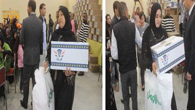بالصور.. الداخلية تقدم مساعدات عينية لـ139 من أسر السجناء