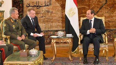 السيسي يلتقي وزير الدفاع الروسي ويؤكد تضافر الجهود لمواجهة الإرهاب