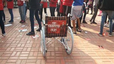 بالصور.. حملة الخطيب توفر مقاعد لكبار السن بانتخابات الأهلي