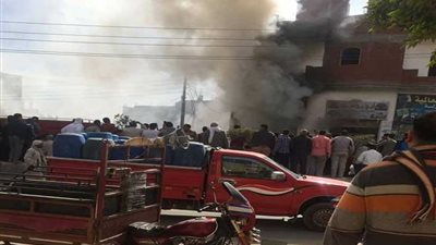 السيطرة على حريق هائل بمنزل بائع أسطوانات بوتاجاز