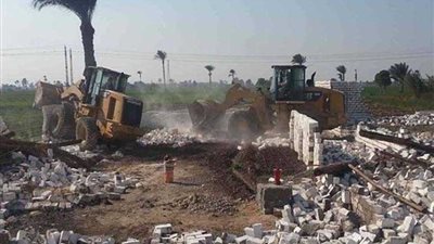 إزالة 252 حالة تعد على أراضي طرح النهر وأملاك الدولة بالمنيا