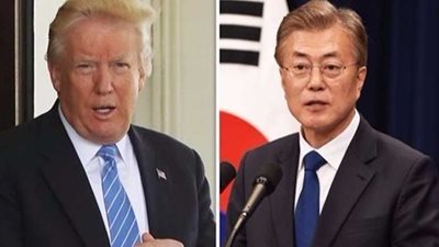 مون وترامب يكثفان جهودهما لإعادة كوريا الشمالية لطاولة المفاوضات