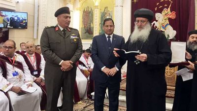 بالصور: محافظ الغربية والأنبا بولا يفتتحان كنيسة مار جرجس بطنطا بعد ترميمها