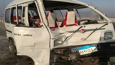 ننشر الصور الأولى لإصابة 26 شخص بحادث مروع بكفرالشيخ