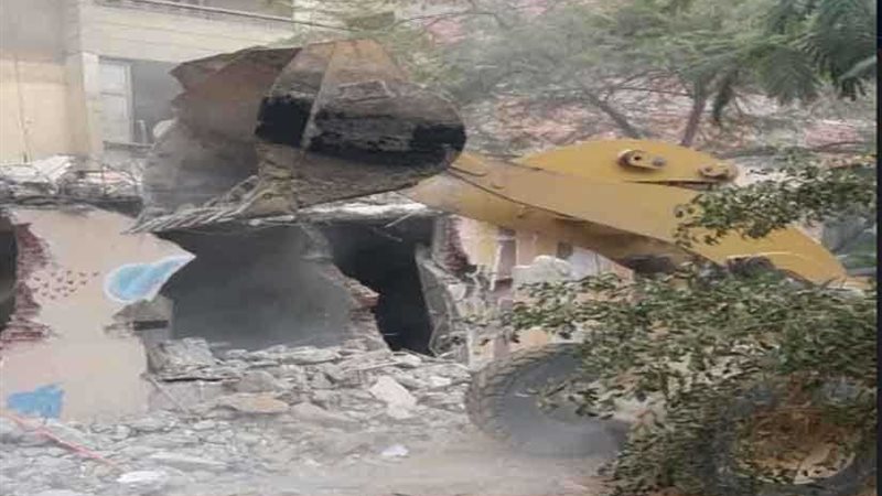 حي الهرم يزيل مخالفات