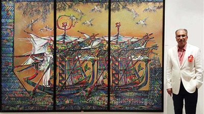 الفنان عبدالمنعم معوض يحتفي بعيد ميلاده الـ70