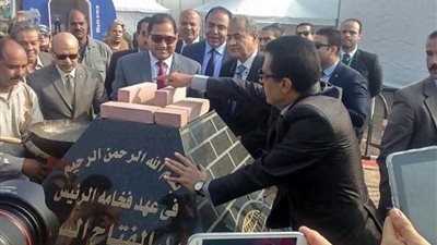 وزير التموين ومحافظ الغربية يضعان حجر أساس أكبر منطقة تجارية بوسط الدلتا 