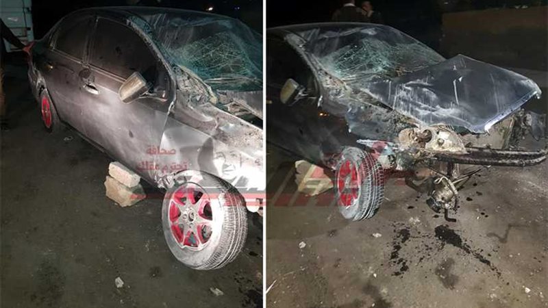 إصابة ضابط شرطة انقلبت