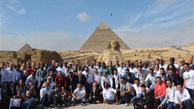 زيارة وفد الاتحاد الدولي للاعبي كرة القدم المحترفين لمنطقة آثار الهرم