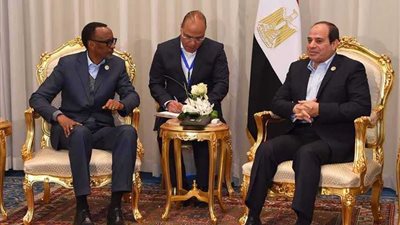 الرئيس السيسي يبحث مع 