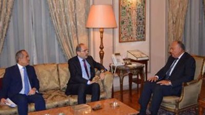 شكري ونظيره الأردني يبحثان مستحدات القضية الفلسطينية