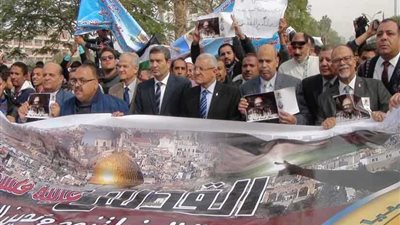 مظاهرة لطلاب جامعة المنيا احتجاجًا على قرار ترامب بشأن القدس