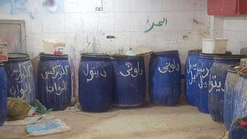 ضبط 5 أطنان منظفات