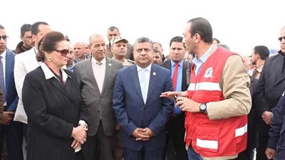 تدريب عملى لنموذج محاكاة مواجهة السيول بوادى النطرون (صور)