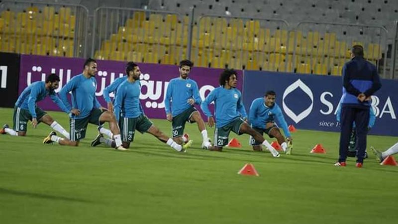 المصري يؤدي مرانه