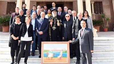 البابا تواضروس يستقبل وزير السياحة ووفد الفاتيكان