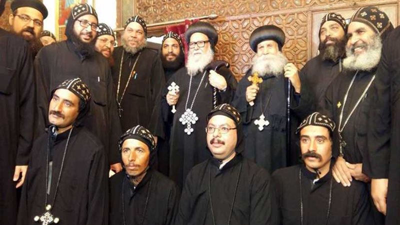 أربعة رهبان جدد بجبل