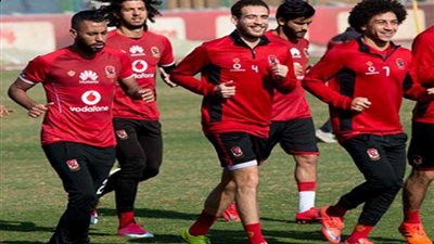 مران قوي للاعبي الأهلي الغائبين عن مباراة طنطا