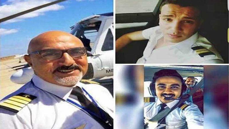 ضحايا حادث سقوط طائرة