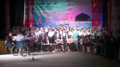 بدء احتفالية الليلة المحمدية بطوخ ( صور)