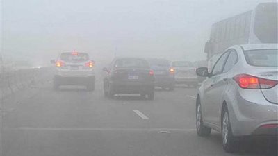 المرور يغلق طريق الإسماعيلية بورسعيد بسبب الشبورة