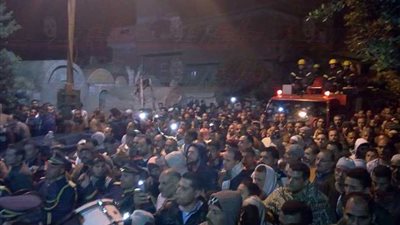 جنازة عسكرية لشهيد حادث العريش بقرية صالحجر بالغربية