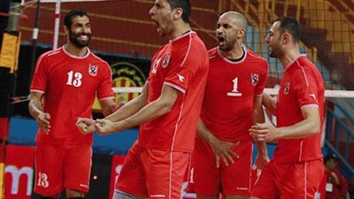 الأهلي يواجه القناة في دوري كرة الطائرة للرجال