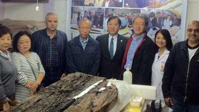 السفير الياباني يزور مركب خوفو