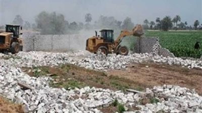 تحرير وإزالة 148 حالة تعد على أراض زراعية و65 محضرا تموينيا بساحل سليم