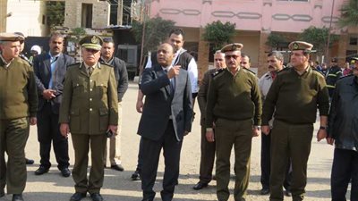 مدير أمن الغربية يتفقد طابور اصطفاف قوات تأمين أعياد الميلاد