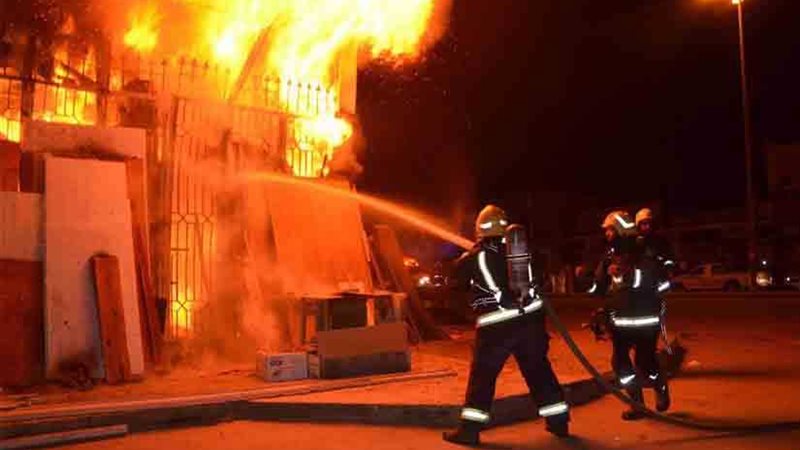 السيطرة على حريق